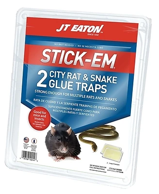 Stick-em City Rat & Snake Glue Trap 10.5 In. X 12.25 In. (2-pack)