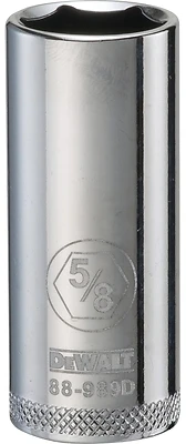 DeWalt DWMT88989OSP Deep Socket, 5/8 In., 3/8 In. Drive, 6-Point, Chrome Vanadium
