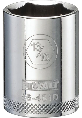 DeWalt DWMT86451OSP SAE Socket, Shallow, 6-Point, 13/16 In., 1/2 In. Drive