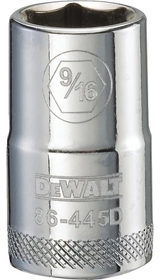 DeWalt DWMT86445OSP SAE Socket, 9/16 In., 1/2 In. Drive, 6-Point, Shallow
