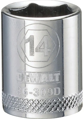DeWalt DWMT86309OSP Metric Shallow Socket, 6-Point, 3/8 In. Drive, 14mm