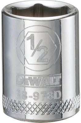 DeWalt DWMT88978OSP SAE Socket, 1/2 In., 3/8 In. Drive, 6-Point, Shallow