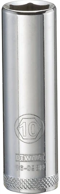 Metric Deep Socket, 6-Point, 1/4 In. Drive, 10mm