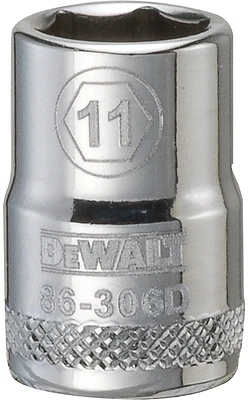 DeWalt DWMT86306OSP Metric Shallow Socket, 6-Point, 3/8 In. Drive, 11mm
