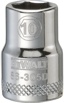 DeWalt DWMT86305OSP Metric Shallow Socket, 10mm, 6-Point, 3/8 In. Drive