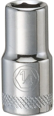 DeWalt DWMT86024OSP SAE Socket, Shallow, 6-Point, 1/4 In. Drive