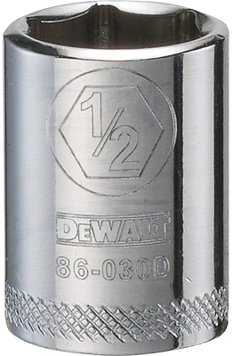 DeWalt DWMT86030OSP SAE Socket, 1/2 In., 1/4 In. Drive, 6-Point Shallow