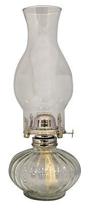 Lamplight Farms 330 Ellipse Oil Lamp, 19.5 oz, Silver
