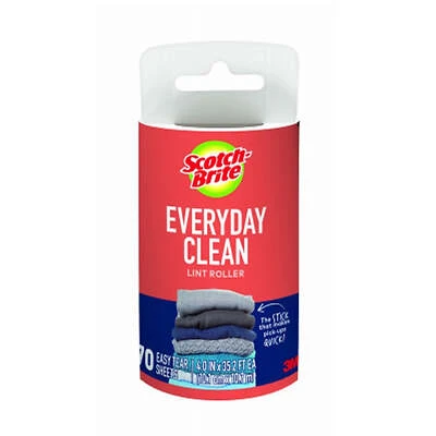 Everyday Clean Lint Roller Refill, 70 Sheets