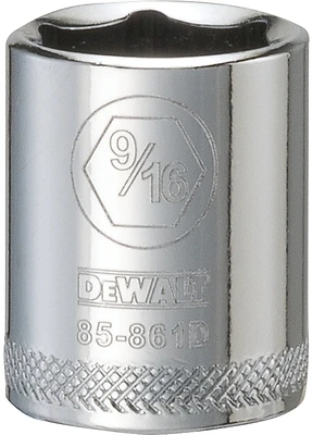 DeWalt DWMT85861OSP SAE Socket, Shallow, 6-Point, 9/16 In., 1/4 In. Drive