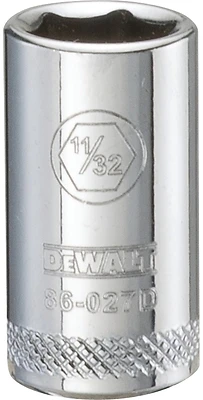 DeWalt DWMT86027OSP SAE Socket, Shallow, 6-Point, 11/32 In.