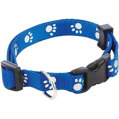 Reflective Nylon Dog Collar 8 In. To 12 In. Adjustable