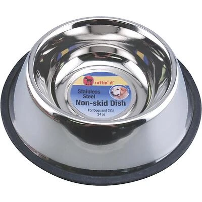 Pet Dish, Stainless Steel, 24 oz.