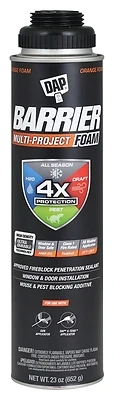 Dap 7565012532 Barrier Foam Gun Foam, Orange, 23 Oz.