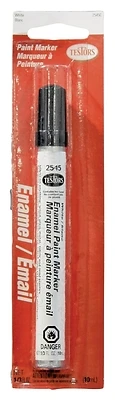 Testors 2545C Enamel Craft Paint Marker, White Gloss, 0.33 fl-oz