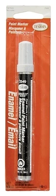 Enamel Craft Paint Marker, Black Flat, 1/3-oz.