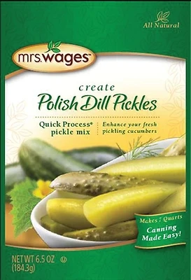 Quick Process Polish Dill Pickling Mix, 6.5 Oz. Pouch, 12 Pk
