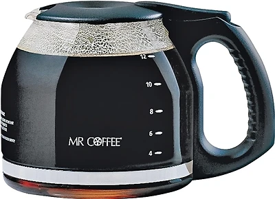 Mr. Coffee PLD12RB4 12-Cup Black Replacement Coffee Carafe, Glass