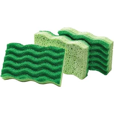 4.5 In. X 3 In. Green Medium Duty Scrubbing Sponge (3-pk, Model 1076)