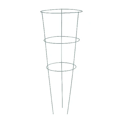 Panacea Heavy-Duty Tomato Cage, 3-Ring, 42 x 16 In., Galvanized