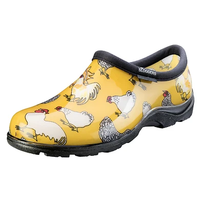 Sloggers 5116CDY06 Women's Waterproof Garden Shoe, Chicken Daffodil Yellow, Size 6