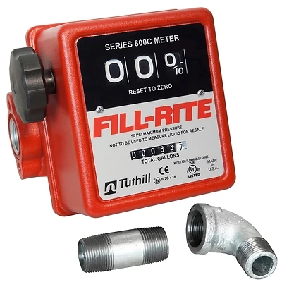 3-Digit Mechanical Fuel Transfer Meter, 5-20 GPM