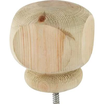 Contemporary Post Top, Wood, 2-7/8 In. Base