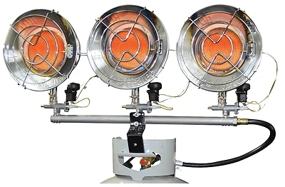 45,000 Btu Radiant Triple Tank Top Propane Heater - Model F242915