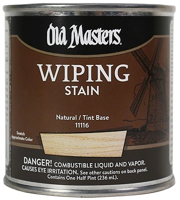 Old Masters 11116 Wiping Stain, Oil-Based, Natural, 1/2-Pt.