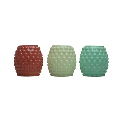 Bubble Votive Glass Candle, Seaside Escape, Assorted, 9 oz.