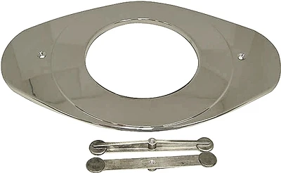 Plastic Remodel Cover In Brushed Nickel Finish, Model 9d00080054