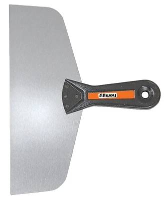 Allway T100 Steel Taping Knife, 10 In. Flexible Blade, Plastic Handle