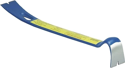 15 In. Forged Half Round Handy Bar - Heavy Duty Steel Pry Tool