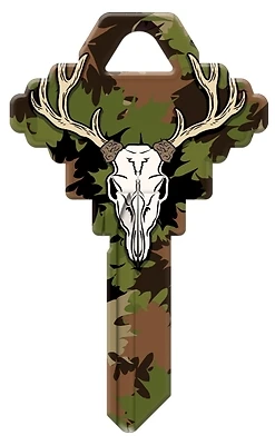 Hy-Ko 15005SC1-DEER Deer Design Key Blank, Brass, Schlage SC1