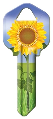 Hy-Ko Sunflower Key Blank, Brass, For Kwikset KW1 Locks