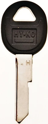 Hy-Ko 12005B45 Automotive Key Blank, Single Sided, Rubber Head, GM