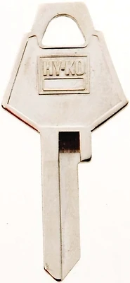 Hy-Ko 11010XL7 Brass Key Blank, Single Sided, XL Cabinet and House Locks