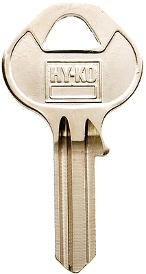 Hy-Ko 11010M18 Key Blank, Nickel-Plated Brass, Single-Sided, Master Lock