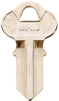 Hy-Ko 11010CG1 Key Blank, Brass, Double Sided, Chicago Locks