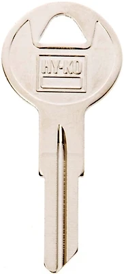 Hy-Ko 11010B4 Key Blank, Brass Nickel, Briggs and Stratton Cabinet Locks