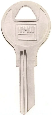 Hy-ko Ap1 Single Sided Key Blank For Chicago Locks - Brass Nickel Finish