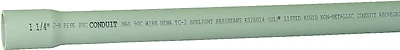 JM Eagle 67470 PVC Schedule 40 Conduit, 1-1/4 In. x 10 Ft.