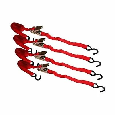 SL16 1 in. x 10 ft. Ratchet Tie-Down with S-Hooks