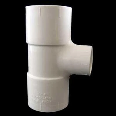 Reducing Pipe Tee, 3/4 X 3/4 X 1/2 In, Pvc, Socket, 150 Psi, Sch 40