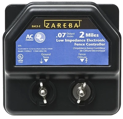 Zareba EA2M-Z Electric Fence Energizer, 0.07 Joule, 110/120V, 2 Mile Range