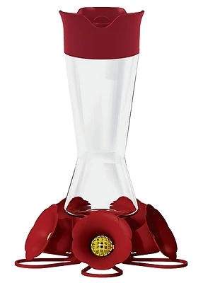 Perky-Pet 204CP-4 Glass Hummingbird Feeder, 5-Port, 10-1/2 In