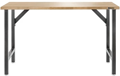 Ready To Assemble 66.5 In. W X 39 In. H X 20 In. D Hardwood Top Workbench