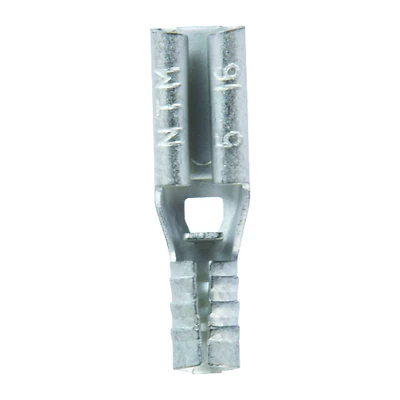 22-18 Ga. Uninsulated Wire Female Disconnect Terminals Silver 5 Pk, Model 60942