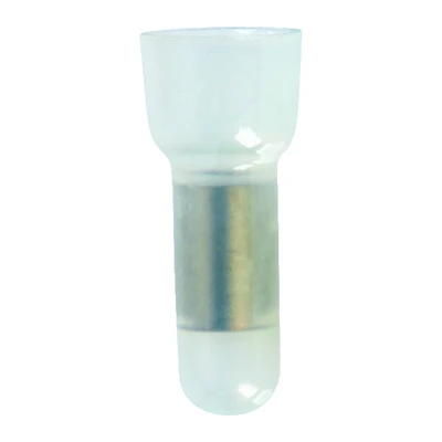 22-18 Ga. Insulated Wire Terminal Closed End Clear 5 Pk, Nylon Insulation