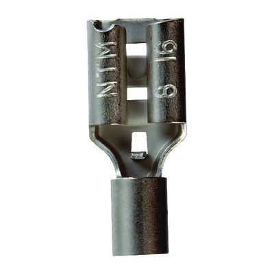 22-18 Ga. Insulated Wire Female Disconnect Terminals, Silver, 5 Pk, Model 60936